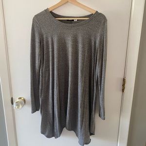 Gray hi-lo dress